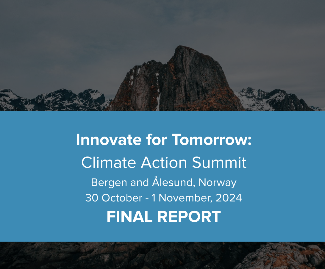 Innovate for Tomorrow: Climate Action Summit Final Report